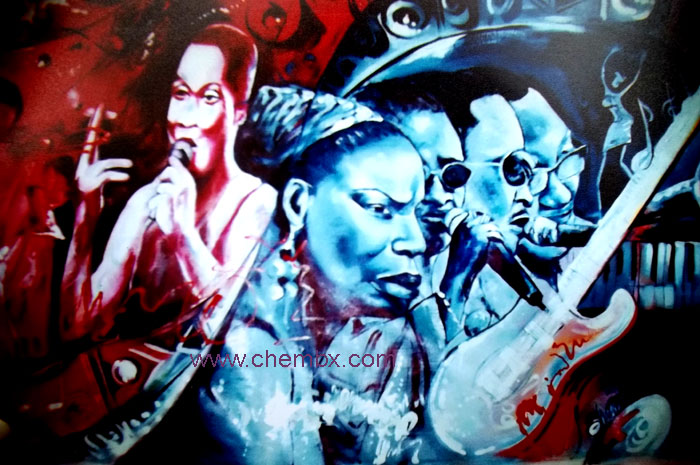 Contemporary Nigerian abstract artwork for wall decoration