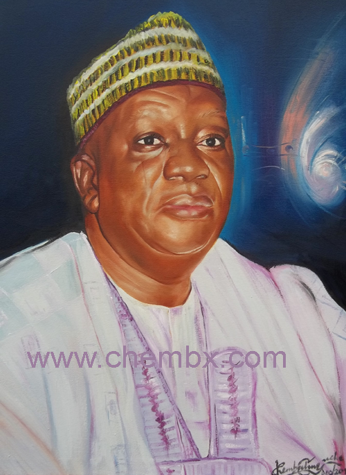 Oil portrait painting 2x3 ft by Chembx Nigeria