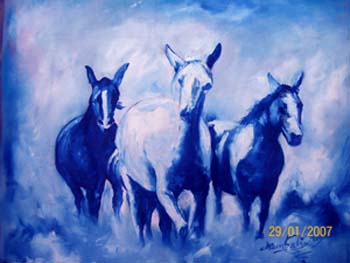 Commissioned family painting using poster color – Abuja Nigeria