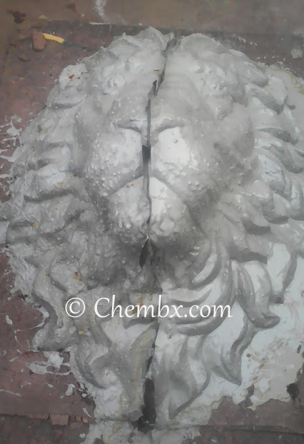 Casting of the Sculpture with fiber glass 