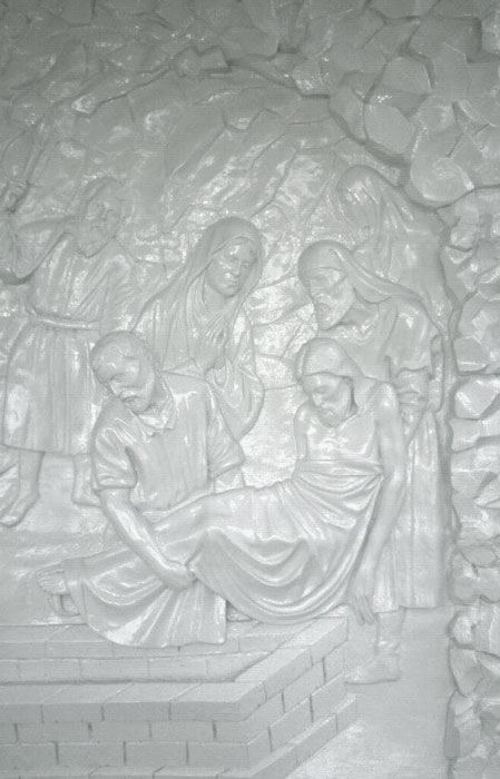 Cement statue artwork for outdoor garden decoration